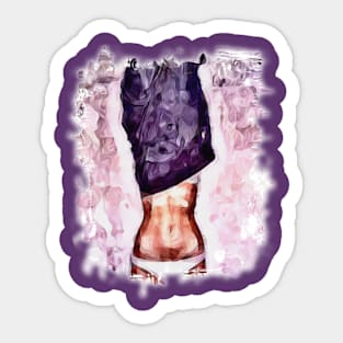 Purple Pullover Sticker